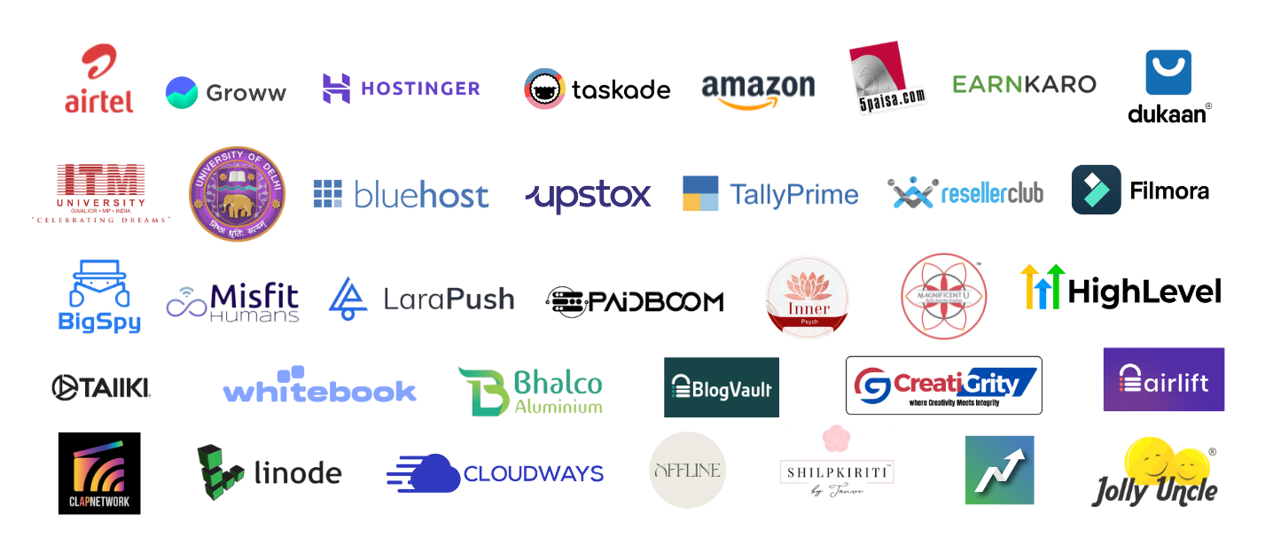 Brands Bizgromedia has worked with