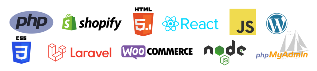 Technology used in website development